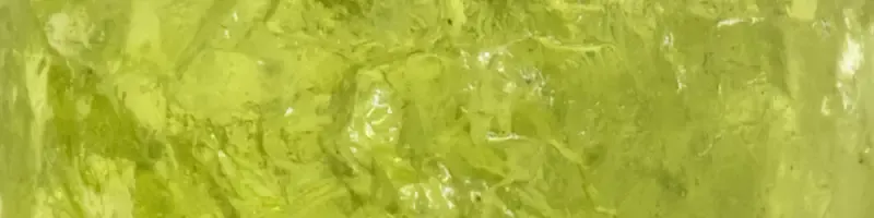 Raw peridot crystals