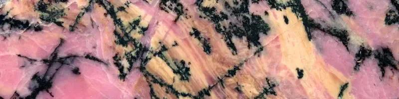 Raw rhodonite stone