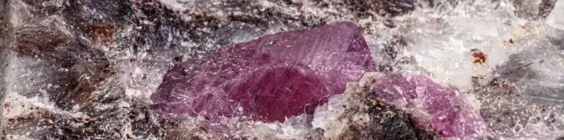 Raw ruby crystal